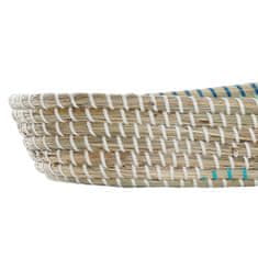 DKD Home Decor Komplet pladnjev DKD Home Decor Natural Turquoise White Tropical (43 x 22 x 8 cm)