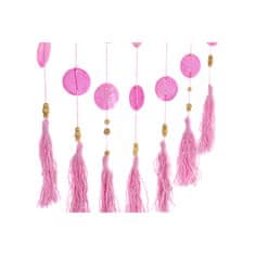 DKD Home Decor Lovilec sanj DKD Home Decor Pink Lilac Bombažne rjuhe iz ratana (32 x 2 x 90 cm) (2 enoti)