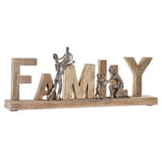 DKD Home Decor Dekorativna slika DKD Home Decor Family Silver Aluminium (55 x 7,5 x 21 cm)