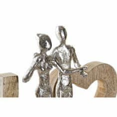 DKD Home Decor Dekorativna slika DKD Home Decor Love Silver Aluminium (40,5 x 7,5 x 20 cm)