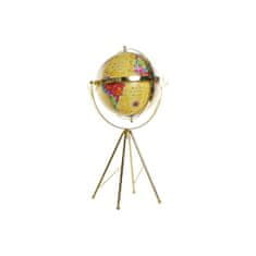 DKD Home Decor Globus DKD Home Decor Golden Metal Yellow Multicolor (30 x 30 x 50 cm)