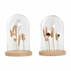 DKD Home Decor Dekorativna figura DKD Home Decor Crystal Natural MDF (17 x 17 x 25 cm) (2 enoti)