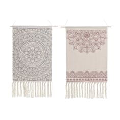 DKD Home Decor Stenska dekoracija DKD Home Decor Bombaž Boho (50 x 1 x 70 cm) (2 enoti)