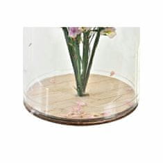 DKD Home Decor Dekorativna figura DKD Home Decor Crystal Pink Yellow (8 x 8 x 13 cm) (2 enoti)