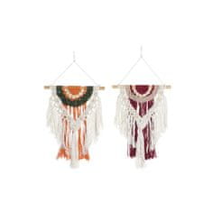 DKD Home Decor Viseča dekoracija DKD Home Decor Macrame Boho (30 x 1 x 57 cm) (2 enoti)