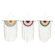 DKD Home Decor Viseča dekoracija DKD Home Decor Macrame Boho (50 x 1 x 95 cm) (3 enote)