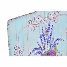 DKD Home Decor Stenska dekoracija DKD Home Decor Blue Metal Lavendar Shabby Chic (3 enote)