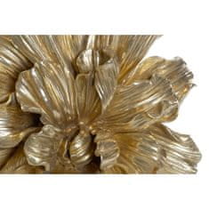 DKD Home Decor Stenska dekoracija DKD Home Decor 30,4 x 10,8 x 32 cm Flower Silver Golden (2 enoti)