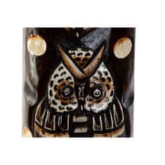 DKD Home Decor Stenska dekoracija DKD Home Decor Beige Wood Dark brown Mask Tribal (11 x 4 x 50 cm) (3 enote)