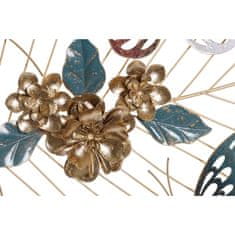 DKD Home Decor Stenska dekoracija DKD Home Decor Golden Metal Multicolor Butterflies (103 x 6,4 x 50 cm)