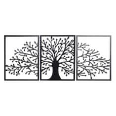 DKD Home Decor Stenska dekoracija DKD Home Decor Black Tree Cottage 141 x 1,3 x 61 cm