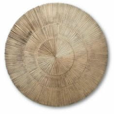 DKD Home Decor Stenska dekoracija DKD Home Decor 3D naravni zlati orientalski krogi MDF Wood (120 x 3 x 120 cm)