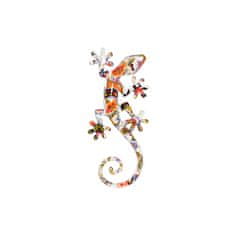 DKD Home Decor Stenska dekoracija DKD Home Decor Multicolor Lizard Shabby Chic 24 x 10 x 4 cm