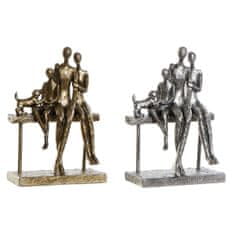 DKD Home Decor Dekorativna figura DKD Home Decor Silver Golden Resin Modern Family (16,5 x 9 x 24 cm) (2 enoti)