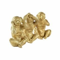 DKD Home Decor Dekorativna figura DKD Home Decor Golden Resin Colonial Monkey (9 x 9 x 14,4 cm) (3 enote)