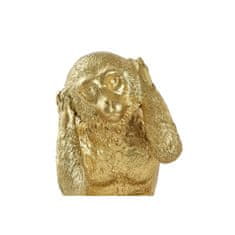 DKD Home Decor Dekorativna figura DKD Home Decor Golden Resin Colonial Monkey (9 x 9 x 14,4 cm) (3 enote)