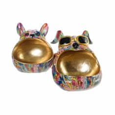 DKD Home Decor Dekorativna figura DKD Home Decor Golden Resin Multicolor Dog Modern (29 x 14 x 14,5 cm) (2 enoti)