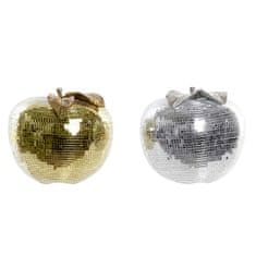 DKD Home Decor Disco Ball DKD Home Decor Silver Golden Resin Apple Modern (21 x 21 x 19 cm) (2 enoti)