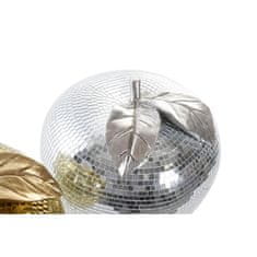 DKD Home Decor Disco Ball DKD Home Decor Silver Golden Resin Apple Modern (21 x 21 x 19 cm) (2 enoti)