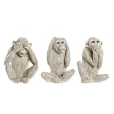 DKD Home Decor Dekorativna figura DKD Home Decor Beige White Resin (14,5 x 11 x 19 cm) (3 enote)