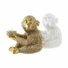 DKD Home Decor Dekorativna figura DKD Home Decor Golden White Resin (14 x 10,5 x 14 cm) (2 enoti)