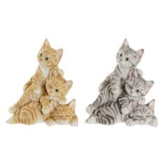 DKD Home Decor Dekorativna figura DKD Home Decor Grey Orange Resin Little Cat Shabby Chic (20 x 17 x 23,5 cm) (2 enoti)