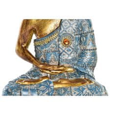 DKD Home Decor Dekorativna figura DKD Home Decor Modra zlata Buda Bela smola (12,5 x 8,8 x 20,5 cm) (2 enoti)