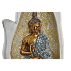 DKD Home Decor Dekorativna figura DKD Home Decor Grey Golden Buddha Resin (10 x 7,2 x 20,9 cm) (2 enoti)