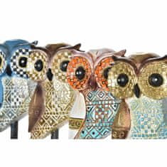 DKD Home Decor Dekorativna figura DKD Home Decor Multicolor Owl Boho 6,5 x 6,2 x 20 cm (4 enote)