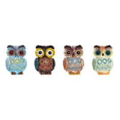 DKD Home Decor Dekorativna figura DKD Home Decor Mirror Owl Resin Multicolor (5,5 x 4 x 7,6 cm) (4 enote)