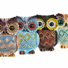 DKD Home Decor Dekorativna figura DKD Home Decor Mirror Owl Resin Multicolor (5,5 x 4 x 7,6 cm) (4 enote)