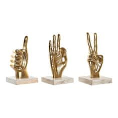 DKD Home Decor Dekorativna slika DKD Home Decor White Golden Hands Loft 10 x 10 x 20 cm