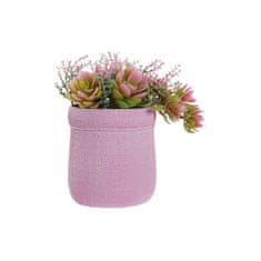 DKD Home Decor Okrasna rastlina DKD Home Decor Pink EVA PE (17,5 x 14 x 20 cm) (2 enoti)