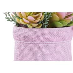 DKD Home Decor Okrasna rastlina DKD Home Decor Pink EVA PE (17,5 x 14 x 20 cm) (2 enoti)