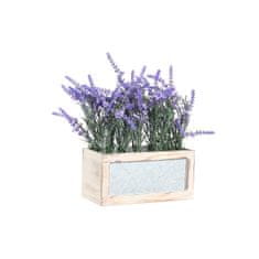 DKD Home Decor Okrasna rastlina DKD Home Decor Kovina Les Lilac Plastika (33 x 15 x 35 cm)