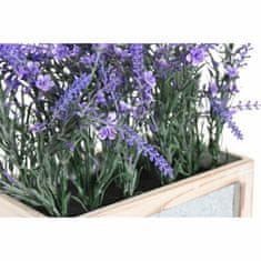 DKD Home Decor Okrasna rastlina DKD Home Decor Kovina Les Lilac Plastika (33 x 15 x 35 cm)