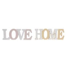 DKD Home Decor Dekoracija DKD Home Decor Love MDF aluminij (35 x 2 x 13 cm) (2 enoti)