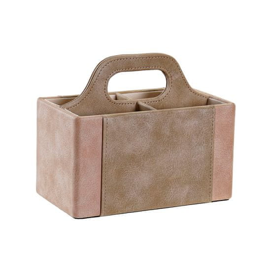 DKD Home Decor Daljinski upravljalnik DKD Home Decor Beige Brown PU (18 x 10 x 15 cm)