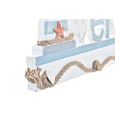 DKD Home Decor Stenska dekoracija DKD Home Decor Lesena plaža (55 x 3 x 23 cm) (2 enoti)