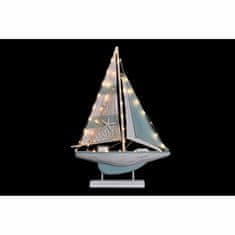 DKD Home Decor Dekorativna slika DKD Home Decor Modra Les Poliester Bela Barco Mediterranean