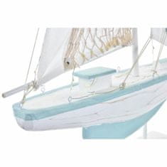 DKD Home Decor Dekorativna slika DKD Home Decor Modra Les Poliester Bela Barco Mediterranean