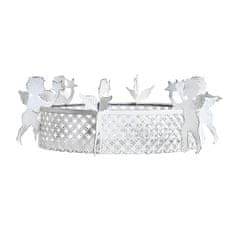 DKD Home Decor Pladenj za prtljago DKD Home Decor White Angel Metal (26 x 8 x 26 cm)