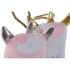 DKD Home Decor Postavka za vrata DKD Home Decor Unicorn Poliester (2 enoti) (16 x 8 x 21 cm)