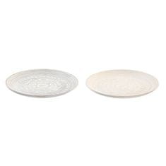 DKD Home Decor Centerpiece DKD Home Decor Grey Beige White Arab MDF Wood (2 enoti) (34 x 34 x 3 cm)