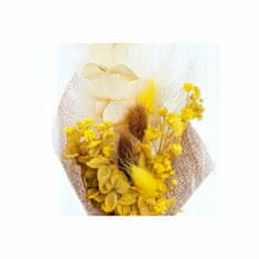 DKD Home Decor Dekorativni cvet DKD Home Decor Crystal Beige Brown Yellow Flowers (2 enoti) (12 x 12 x 21 cm)