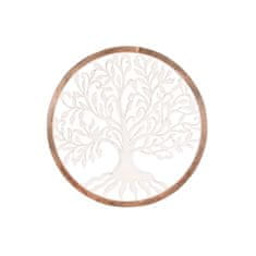 DKD Home Decor Stenska dekoracija DKD Home Decor Tree Brown White Mango wood MDF Wood (96 x 3 x 96 cm)