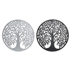 DKD Home Decor Stenska dekoracija DKD Home Decor Tree Metal Traditional (2 enoti) (40 x 1 x 40 cm)