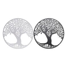 DKD Home Decor Stenska dekoracija DKD Home Decor Tree Metal (2 enoti) (60 x 1 x 60 cm)