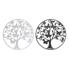 DKD Home Decor Stenska dekoracija DKD Home Decor Tree Metal (2 enoti) (60 x 1 x 60 cm)