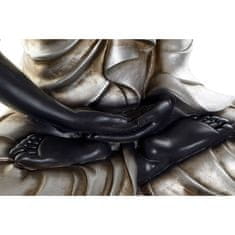 DKD Home Decor Dekorativna slika DKD Home Decor Black Silver Buddha Oriental 50 x 30 x 74 cm